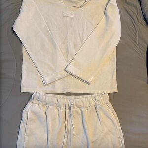 Cozy White Loungewear Set